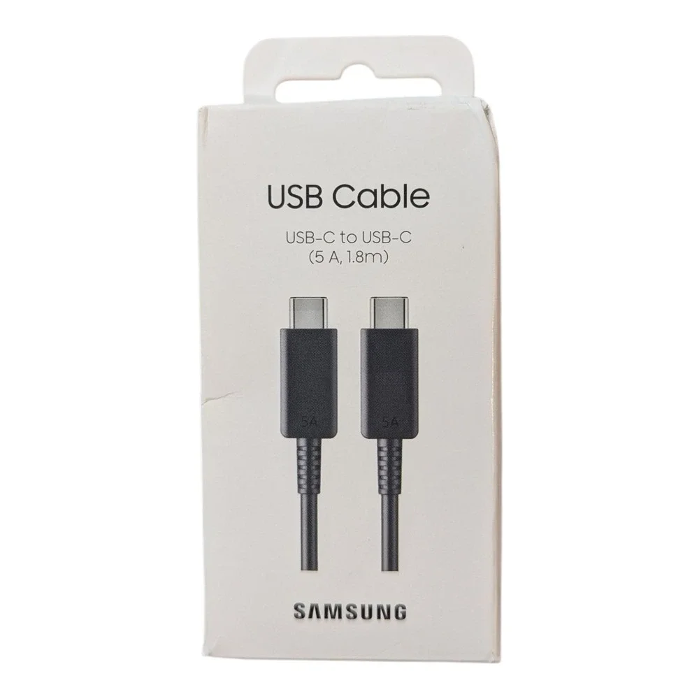 W8-O Original Samsung USB-C to‎ USB-C Cable 1.8m 5.9ft 5A Type C - EP-DX510